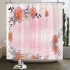 Beautiful Flowers Printed Shower Curtain Waterproof Polyester Curtain With Hook Decoration Bathroom Curtain 3D Shower Curtains