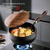 Longde 24cm Uncoated Iron Stir-Fry and Stew Pot