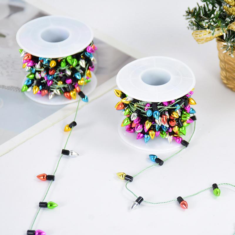 10M Christmas Tree Decoration Color Bulb Garland Hanging beads String DIY Xmas Wedding New Year Party Decoration Navidad