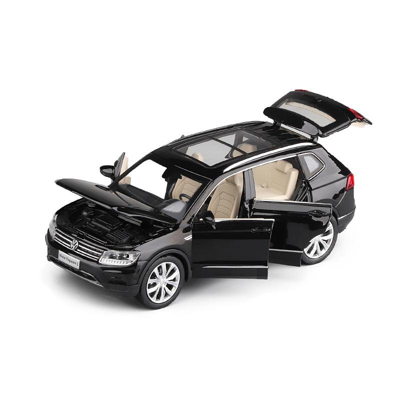 1/32 Scale Tiguan L Diecast Alloy Model Car, Μοντέλο Παιχνίδι Αυτοκινήτου με Ήχο και Φως, Παιχνίδι Παιδικού Αυτοκινήτου Pull Back, Εκθέσεις συλλογής δώρων διακοπών