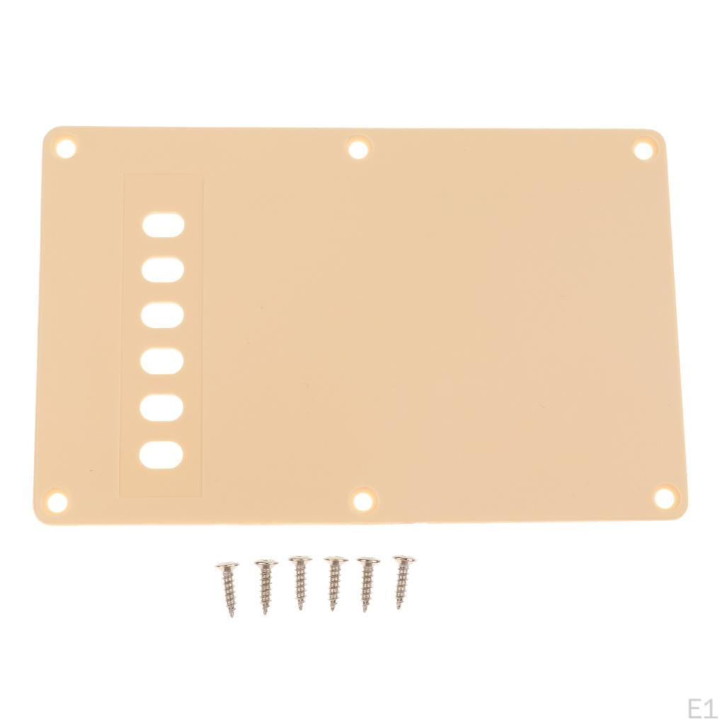 6-Loch-Gitarren-Tremolo-Hohlraumabdeckung, Rückplatte für E.