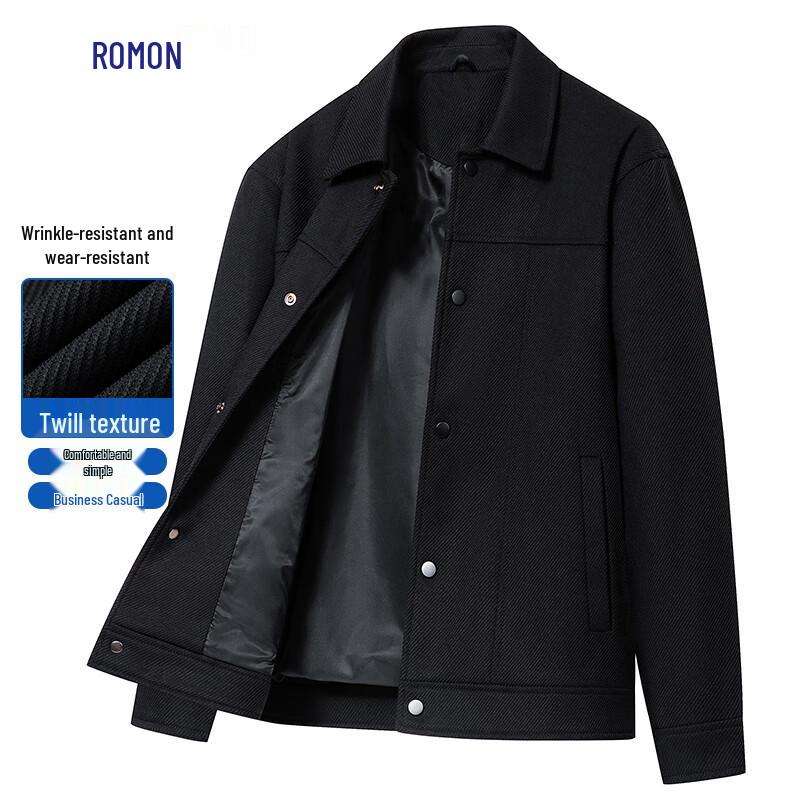 

Romon Men s Business Casual Short Lapel Jacket 2XL