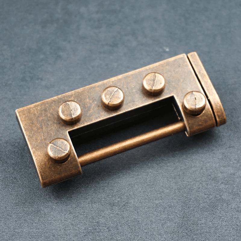 Zinc Alloy Chinese Old Vintage Keyed Password Retro Combination Padlock Jewelry Box Lock Furniture Door Decor Antique Bronze