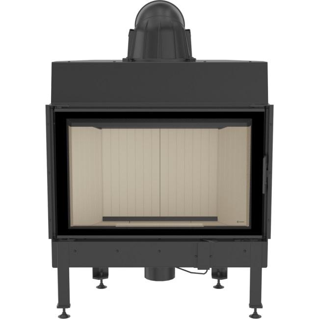 Steel fireplace KRATKI NADIA 12 kW Ø 200 self closing door
