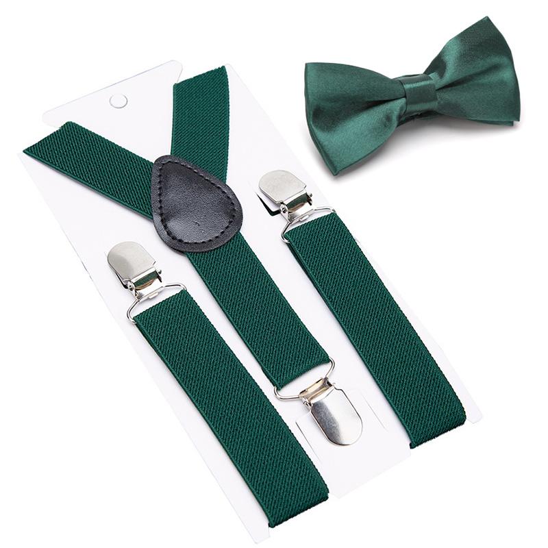 Suspenders Bowtie Set Kids Boy Girl Childrens Christmas Gift Designer Adjustable Y-Back Braces Wedding Clothing Accessories