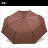 D70 Folding Umbrella for Sunny and Rainy Large Ribs 70cm Days, (Brown)