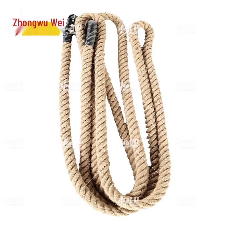Hemp Climbing Rope with Steel Hook