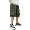 Summer Boys' Cotton Shorts High Street Hip Hop Fashion Big Pocket Shorts Khaki Children's Pants Casual Children's Clothing