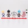 21pcs/set 7cm Z Super Saiyan Goku Black Blue Hair Vegetto  PVC Action Figure Toy