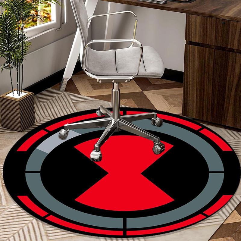 X-ray Protection Symbol round carpet Chair cushion Round Entryway Rug, Soft Round Rugs for Living Room, Bedroom, Circle Carpet decor gifts
