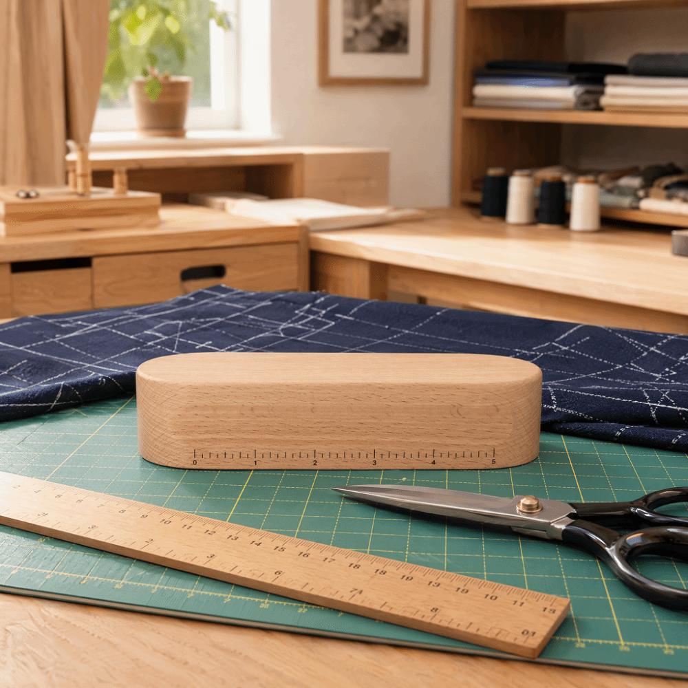 Trä Bok Tailors Clapper 7 tum Pressblock Hållbart Sömnadstillbehör För Strykning
