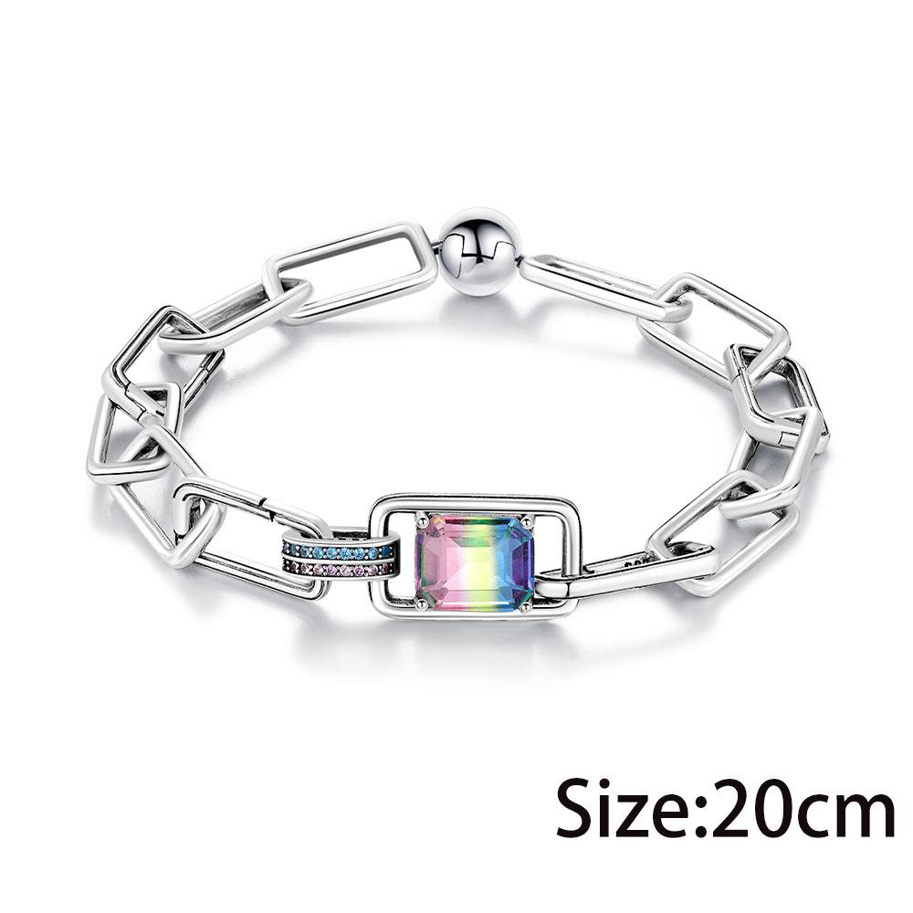 S925 Silver Lucky Month Birth stone Charm Fit Bracelets Diy For Women Pendant Colorful 12 Month Charm