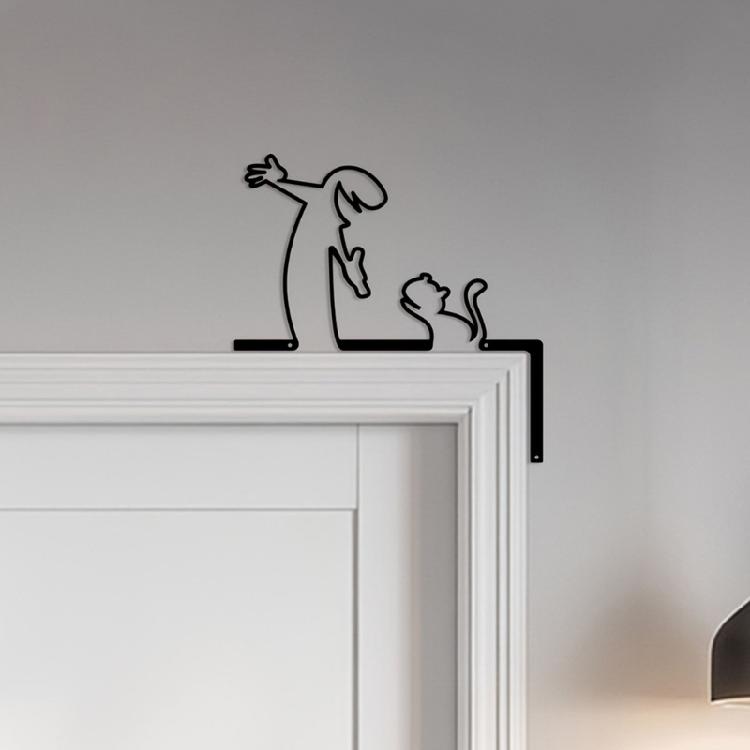 Stylish Iron Matchstick Man Party Homes Decoration Accent Reusable Crafted Art For Shelf Arrangements