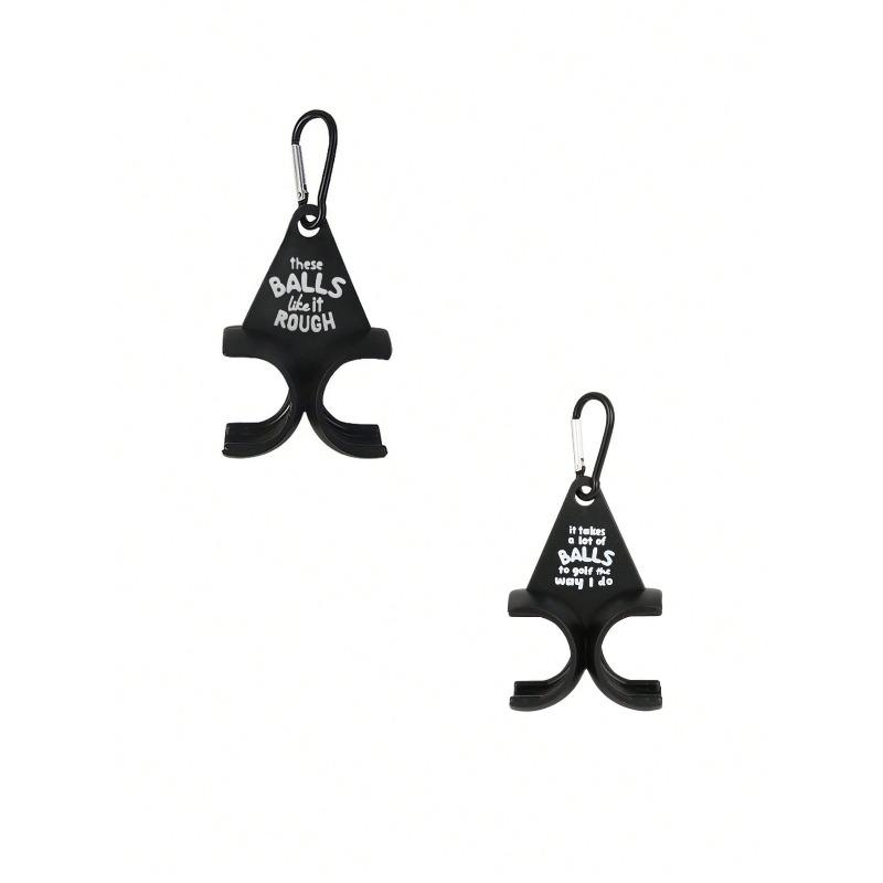 Lustiger Golfballhalter Golfzubehör Schwarz 3D-gedruckter Golfschlägerhalter Sportgeschenk für Golfer Männer