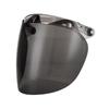 MAKUMINORS Helmet Shield with Bubble Jet Motorcycle Flash Dark Brown Closure, Windproof, Sunscreen, Goggles,