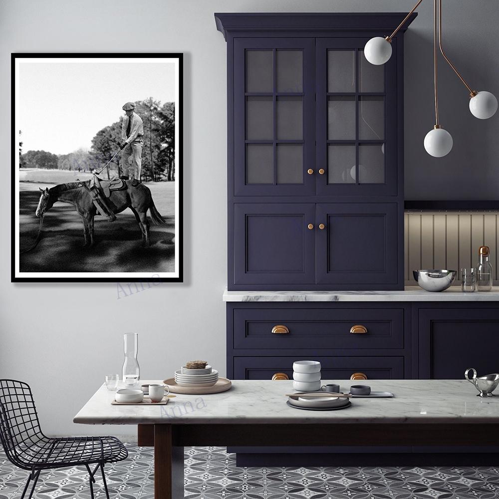 Vintage Golf On A Skyscraper Photography Art Poster and Prints Wall Canvas Painting Sport Art Picture for Living Room Home Decor