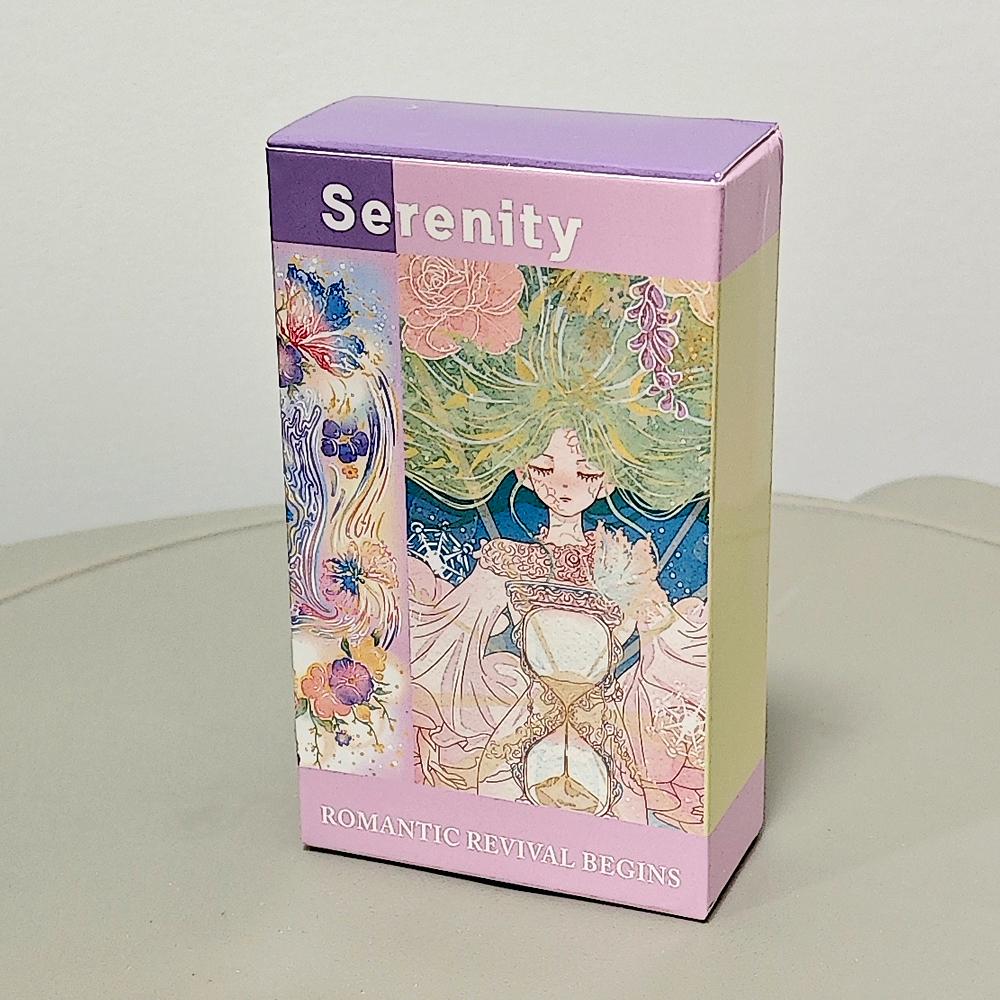 Serenity Tarot Deck 10.3*6cm 78 Pcs Warm Dreamy Anime-Style Tarot Cards Based on Rider System