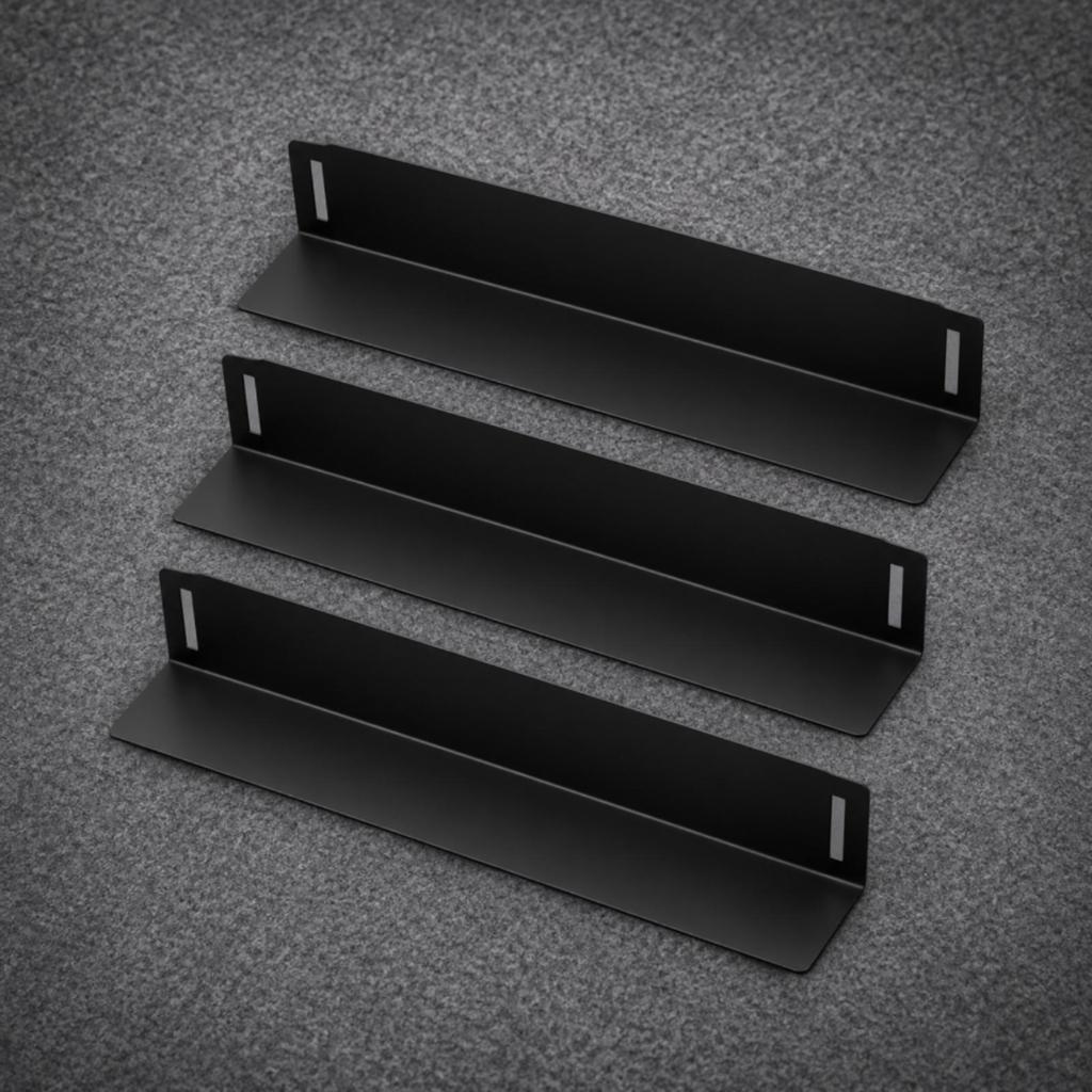 3 Pieces Automotive Trunk Divider AntiSlip LShaped Cargo Storage Block with Hook and