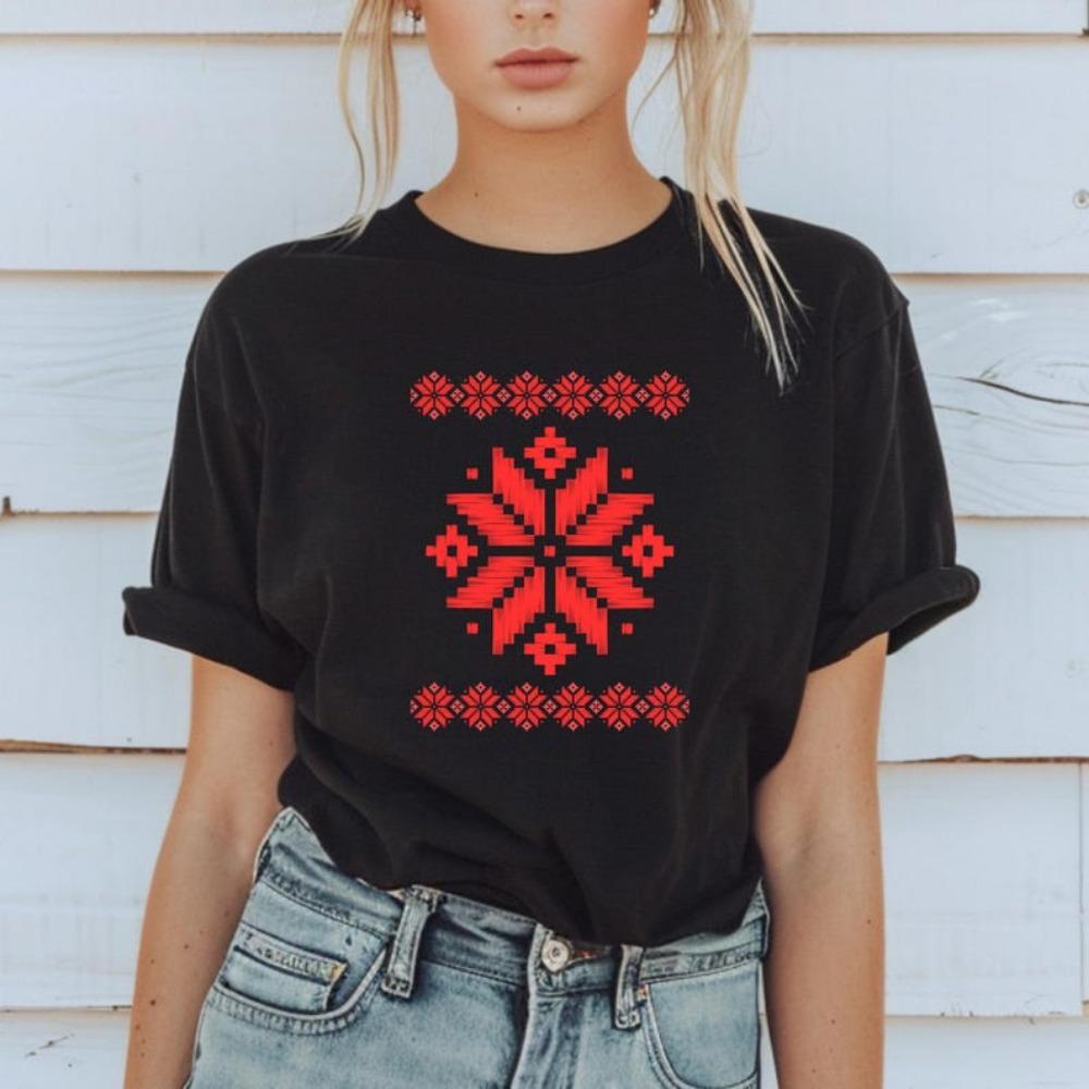 Vyshyvanka Shirt Ornaunisext Print Shirt Ukraine Shirt Ukrainian Tshirt Gift For Unisex High Quality Tops Creativity Style