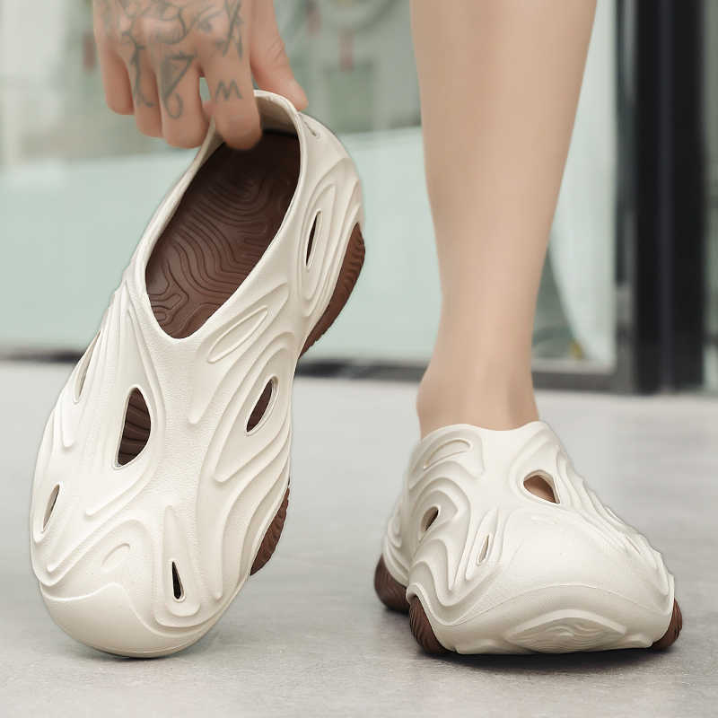 Fashion In The Forest Rubber Sole Resort Sandals Slippers Men's Shoes Large Sizes 50 Flip Flops For Shower Sneakers Sport Raning