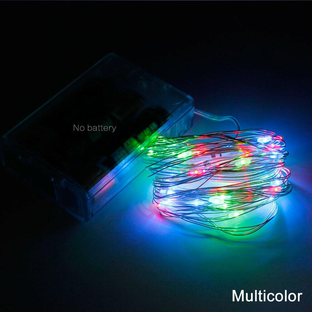 1m - 10m LED String Light 9 Colors Fairy Lights 10-100LEDs Copper Wire Battery Powered for Wedding Xmas Party Decor Holiday Lamp