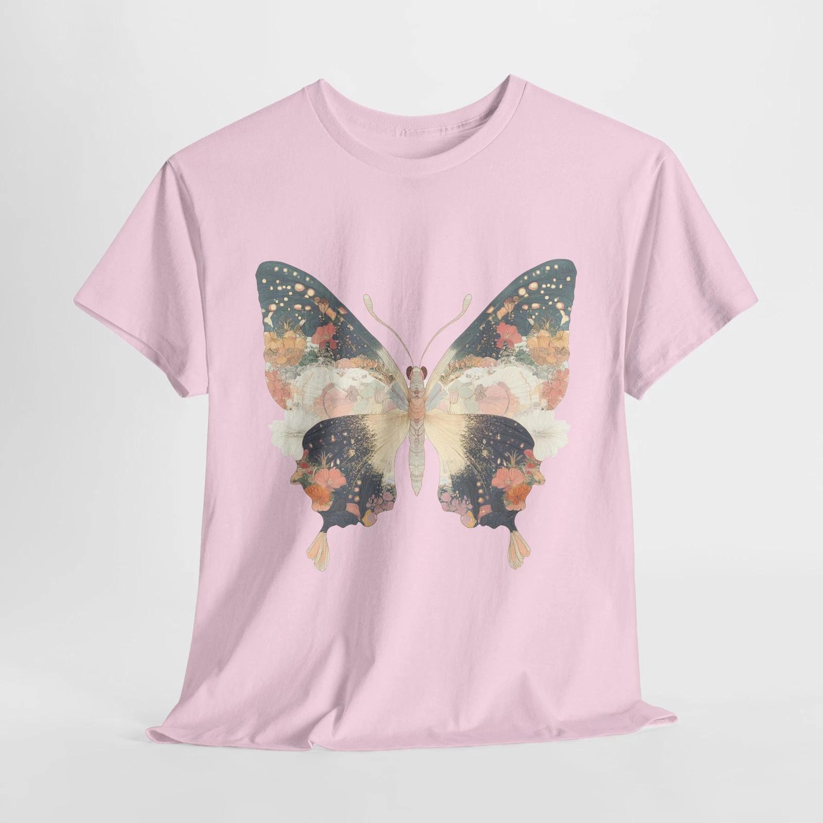 бабочка красивая футболка | футболка Сакура Япония | эстетичная футболка с бабочкой 3XL