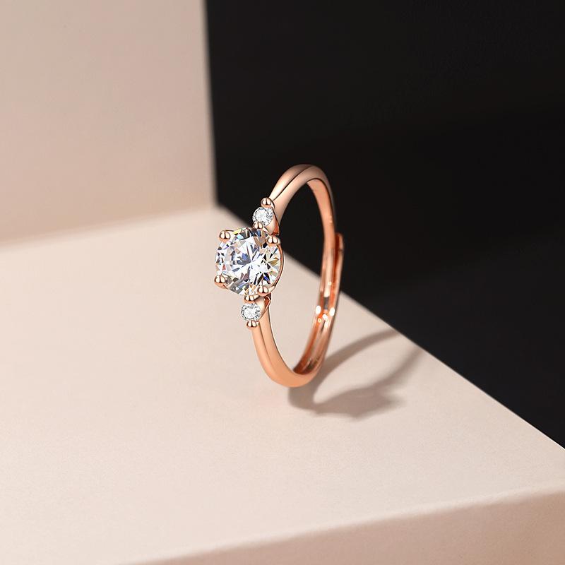 

Легкое роскошное кольцо с цирконием женское темпераментное Ins Wind открытое кольцо