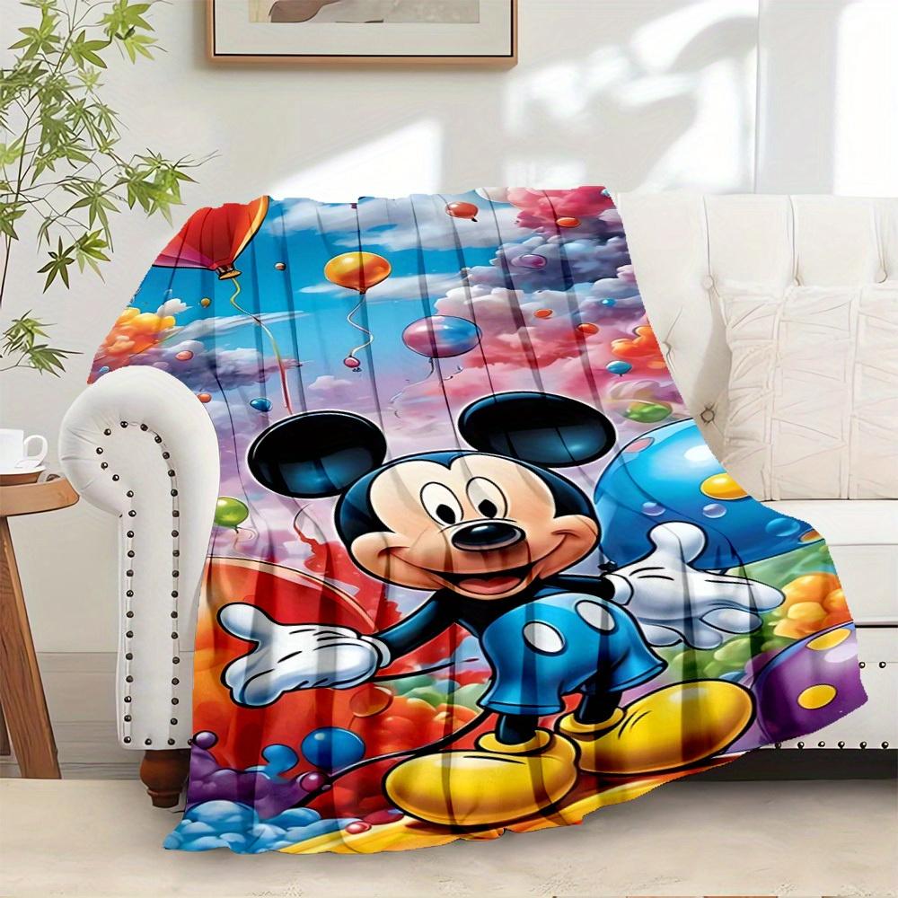 

1 pc flannel Mickey Mouse cartoon pattern bed small blanket, suitable for ation, soft and comfortable, a great gift, a must-have for home de 130x150cm