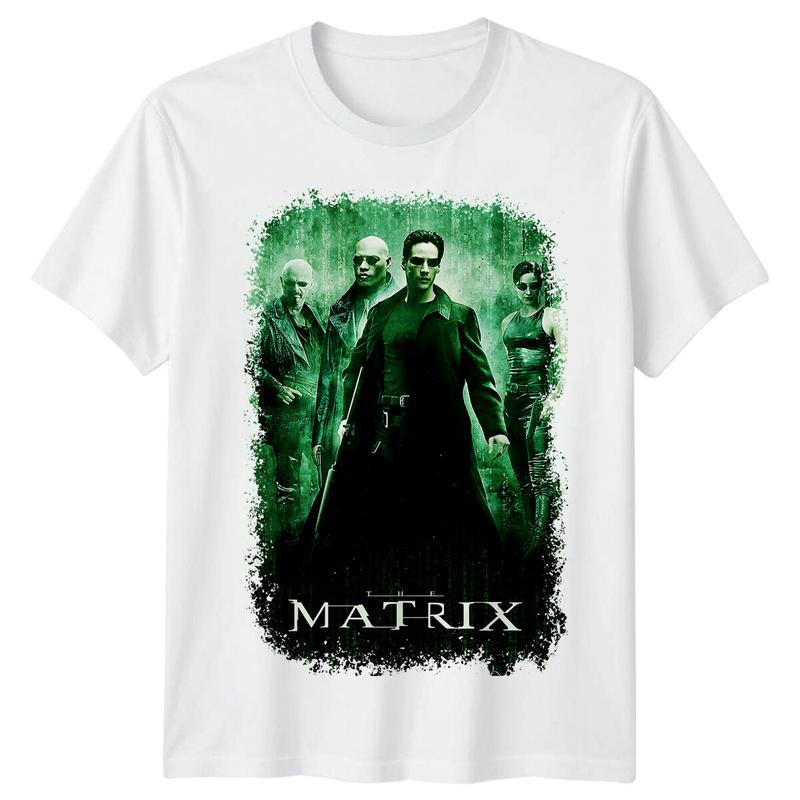 The Matrix (1999) Movie Poster Inspired Unisex T-Shirt Retro 80s Tee Graphic Tee S