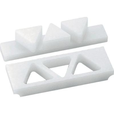 Sumibe Techno Plastics Sumitomo PE Rice Ball Mold with Press Lid Kansai Style 3 Holes Large FOA3L (A)