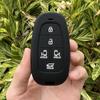 Silicone Car Key Case Cover for Hyundai Santa Fe Sonata Hybrid NEXO Tucson NX4 Solaris New Grand Car Key Chain Shell Accessories