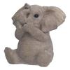 Resin Elephant Statue Crafts Cute Elephant Ornament Home Decoration for Living Room BedroomType 3