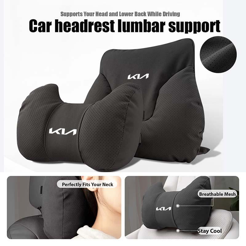Car Memory Foam Neck Pillow Comfort Lumbar Cushion Accessories For KIA Rio K5 K2 Sportage Ceed Sorento Picanto Stinger Soul
