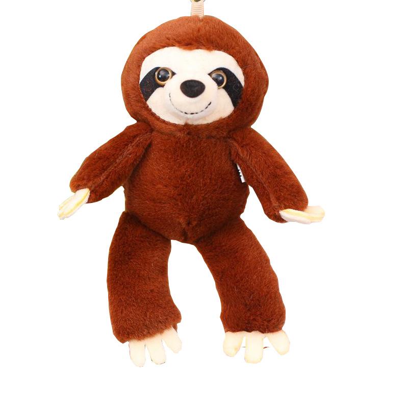 Long-armed Little Sloth Pendant Plush Doll Couple Backpack Hanging Keychain Doll Cute Mini Doll