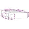 VidaXL Cadre de lit chêne sonoma 100x200 cm 3203833