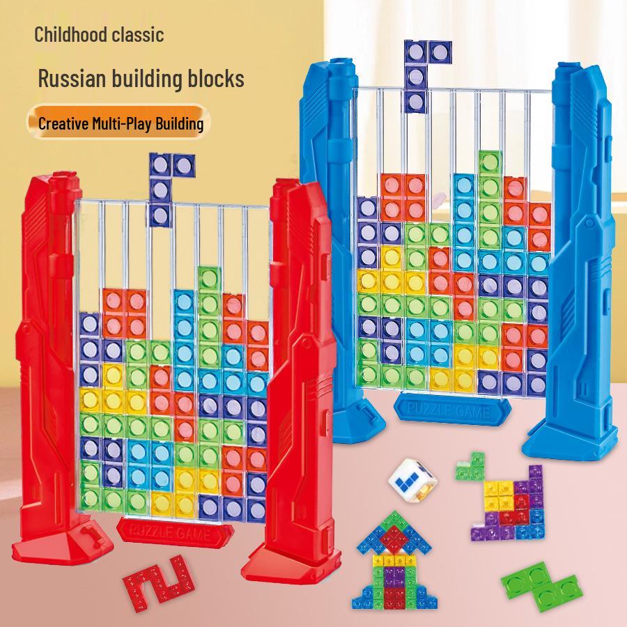 3D Creative Russian Cube: Children's Educational Tabletop Block Game