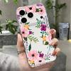 Shockproof TPU Case For iPhone 17 16 Pro 15 14 13 12 Pro Max 11 Transparent Soft Silicone Colorful Flowers Printed Phone Cover