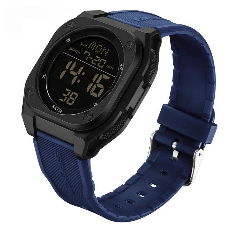 

Электронные мужские часы Многофункциональный будильник Светодиодная подсветка Водонепроницаемые часы Спортивные наручные часы