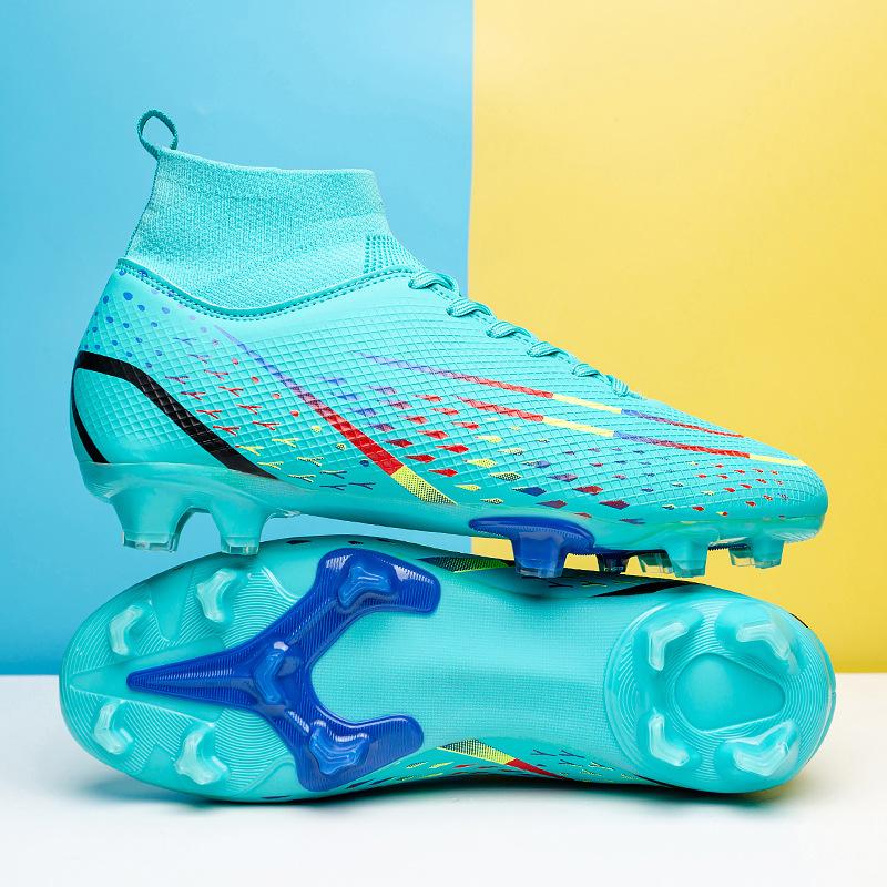 New High-top Football Shoes Men's TF Broken Nails AG Long Nails Students Youth Game Training Shoes Children