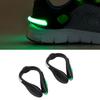 1 Pair LED Shoes Clamp Lights USB Charging for Night Running Gear Walking Biking Cycling Accessories