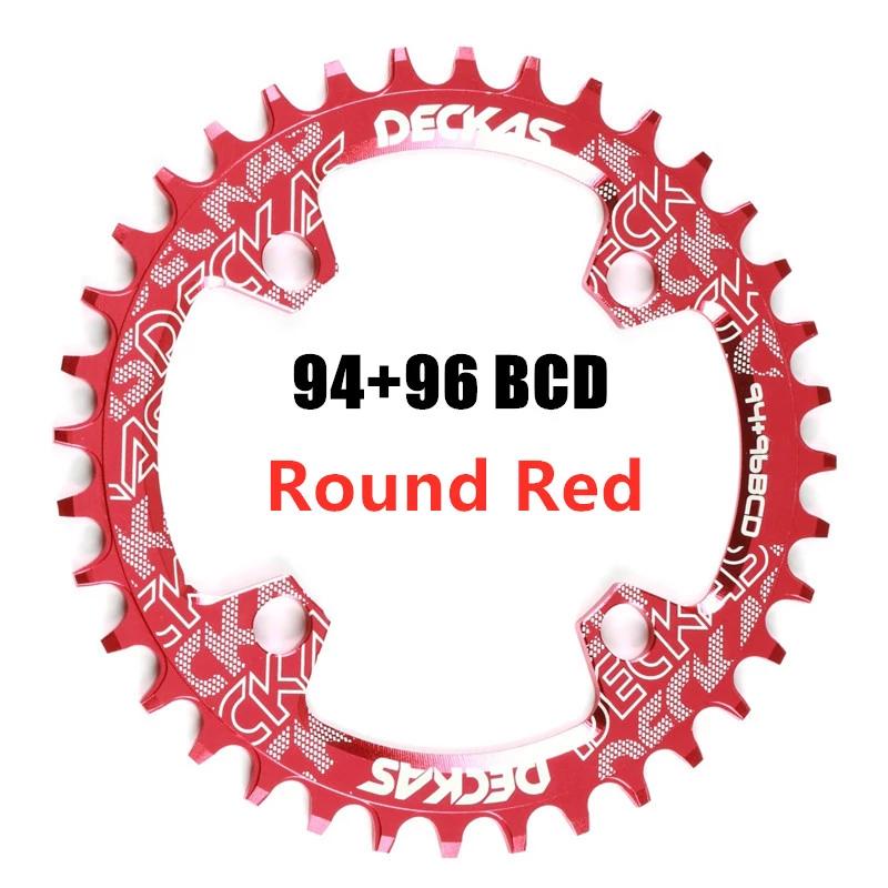 DECKAS 94+96 BCD Fahrrad-Kettenblatt 32T 34T 36T 38T MTB-Rad Kettenblatt Berg Krone Rund Oval für M4000 M4050 NX X1 Kurbel