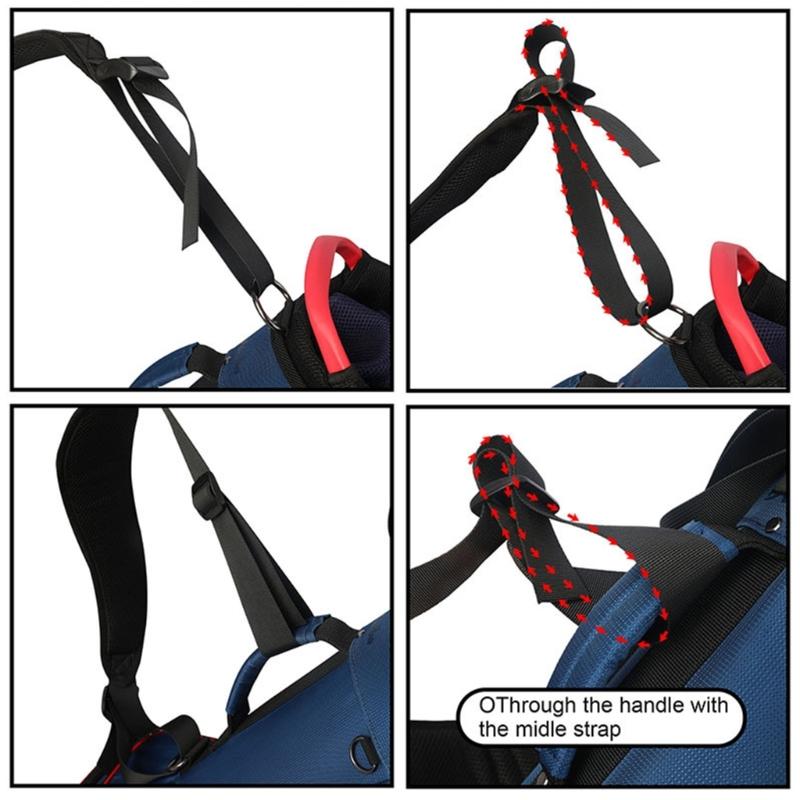 Universal Golf Bag Double Shoulder Straps Golf Carrying Bag Strap Durable