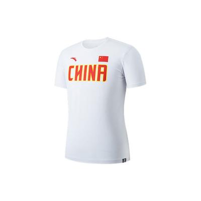 Buchstabendruck Gestricktes Sportliches Gerades T-Shirt Herren Tops Weiß 75120103-1
