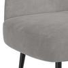 Padded Bench with Backrest Light Grey 110 X 60 X 76 Cm Velvet