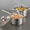 Liliang 304 Stainless Steel 24cm Double Handle Soup Pot