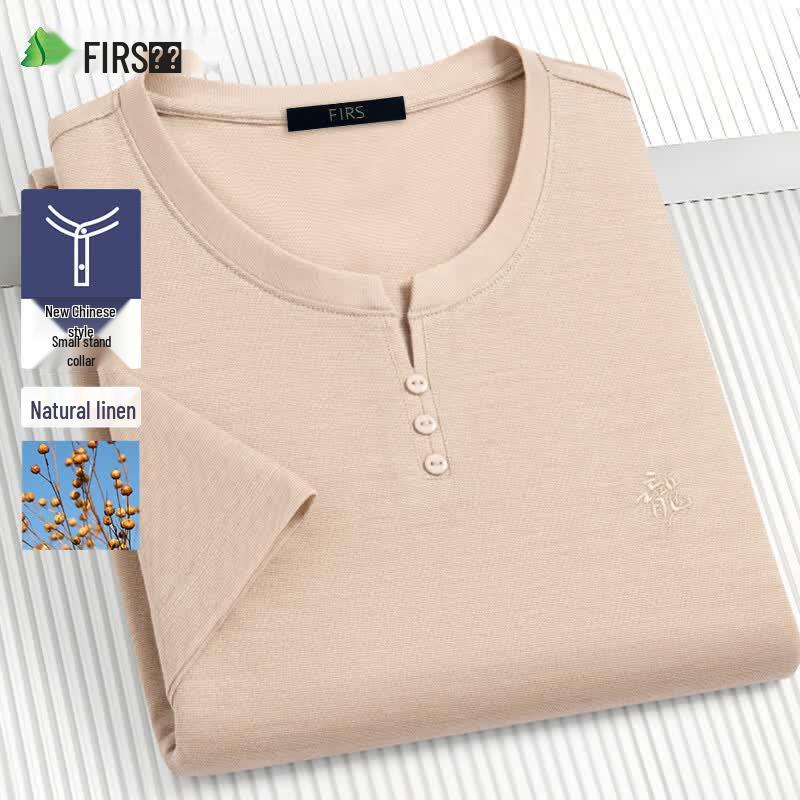 Shanshan Men s Linen Blend Short-Sleeve T-Shirt XL