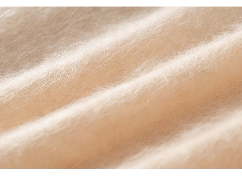 Women's High Neck 100% Cashmere Brushed Knit Sweater - Autumn/Winter Collection