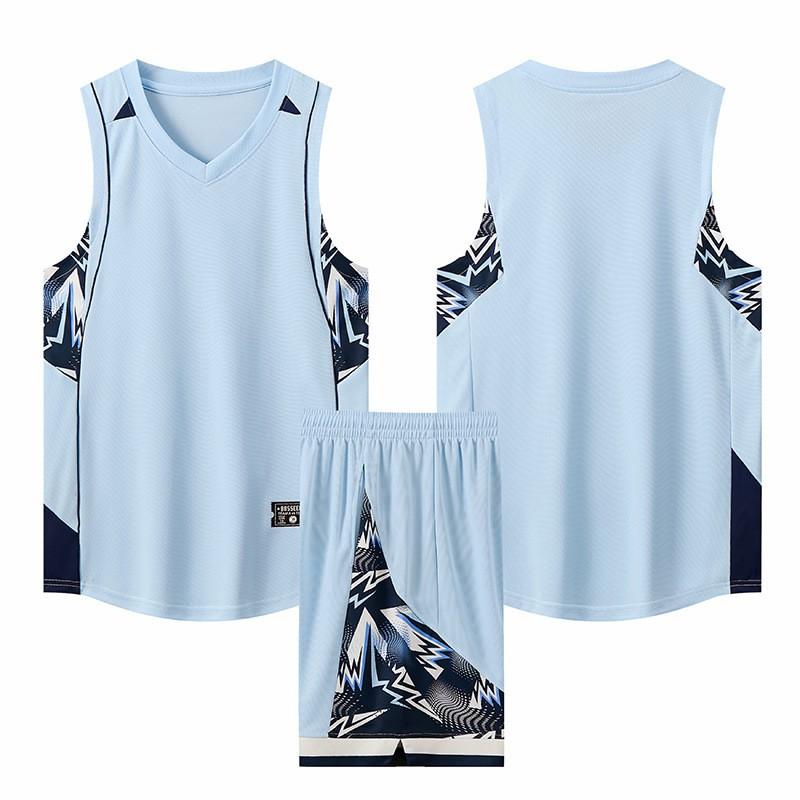 Men Women Basketball Uniform Set Quick Dry Breathable Sleeveless Jersey Training Game Wear Adults