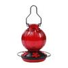 Handmade Glass Nectar Feeder Outdoor Easy to Refill for Bird Watchers,