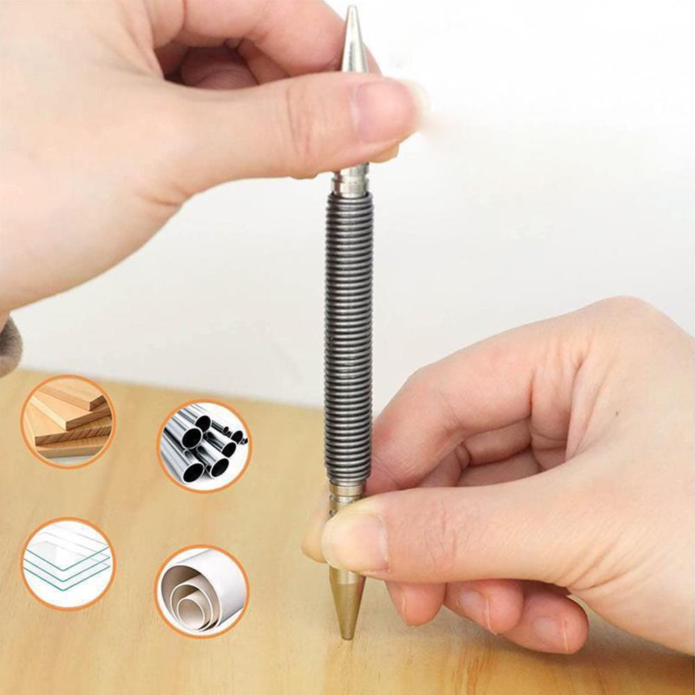 2pcs Dual Head Spring Nail Set Tool 1/16 And 1/32 Inch Heads Nail 3500 PSI Hinge Pin Nail Remover For Wood Metal Quick Drilling